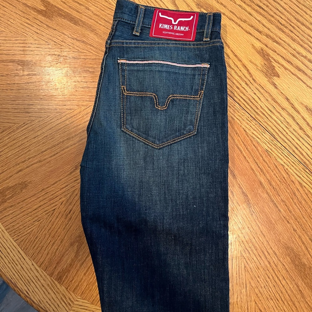 Kimes Ranch Men's Dark Blue Bootcut Jeans